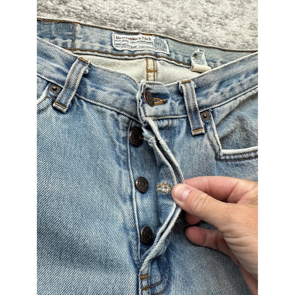 Abercrombie & Fitch Light Blue Flare Jeans - Picture 6 of 13